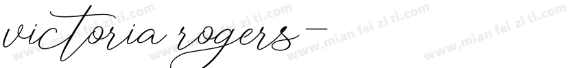 victoria rogers字体转换